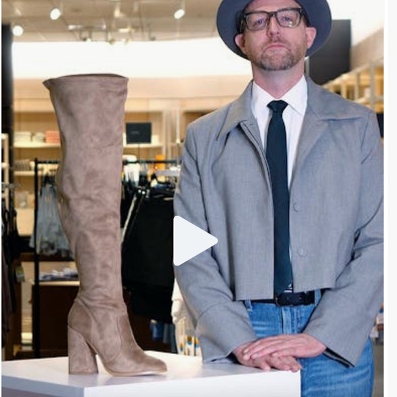 Jessica Simpson Sandstone Britten Suede Over-the-Knee Boots sz 9 wide calf - Picture 6 of 6